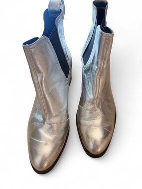 rag & bone Metallic Silver Chelsea Ankle Boots